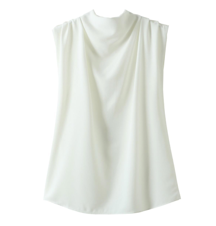 Women's Casual Sleeveless Solid Color Blouse